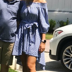 CLASSIC SEERSUCKER BEACHY DRESS